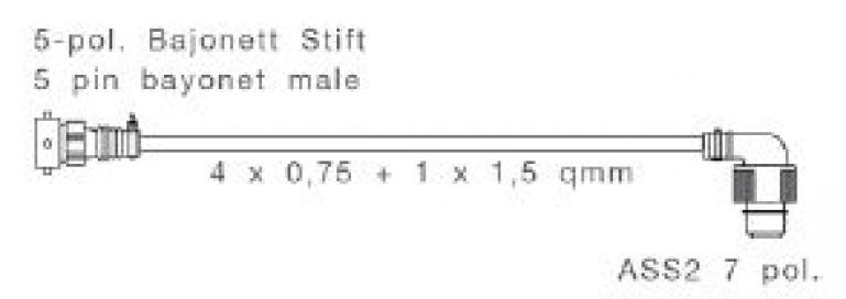 Adaptador derecho 5 polos - 408836.001 - Sujetadores