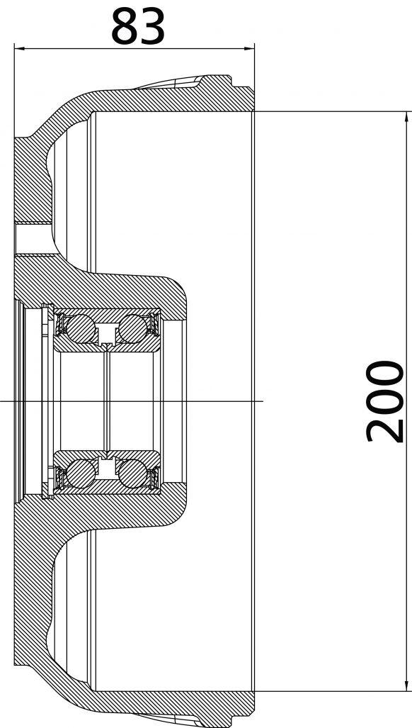 Cubo del freno 200 - 26980B02 - Cubo del freno
