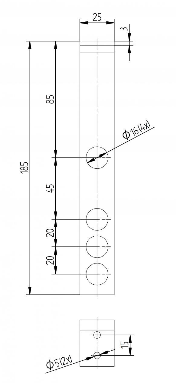 Soporte varillaje barra galvanizado - 34087493 - Dispositivo de transmisión