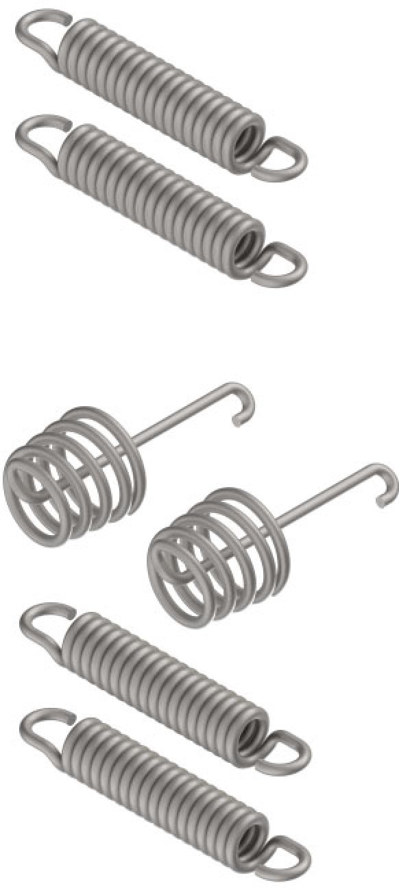 Juego de resortes - 400723.001 - Juego de zapatas de freno