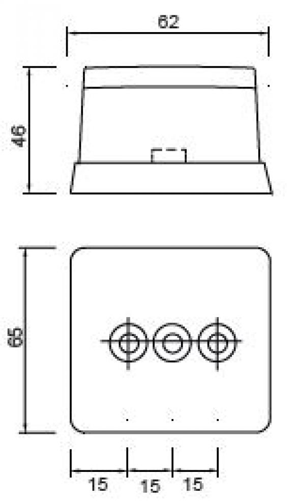 Luz de posición Aspöck - Squarepoint - 401474.001 - Luces de posición