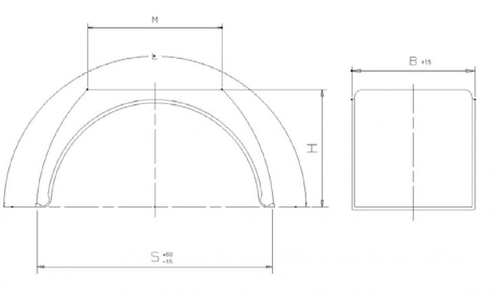 Guardabarros de rueda trasera