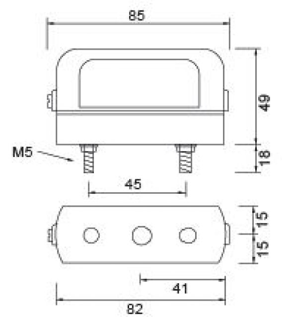 Regpoint Small - 402524.001 - Luces de matrícula