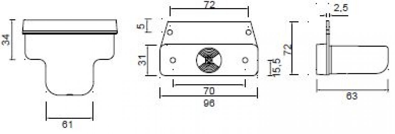 Sidepoint - 402567.001 - Luz de señalización lateral