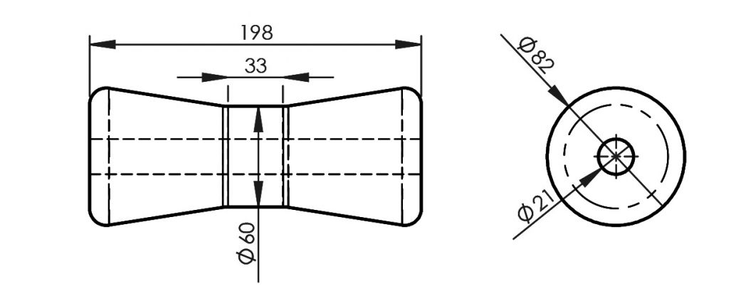 Rodillos de quilla - 402809.003 - Remolque de barco