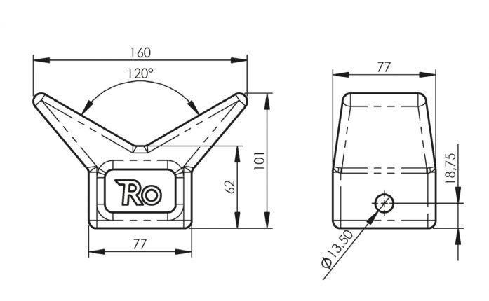 Apoyo de proa - 402809.009 - Remolque de barco