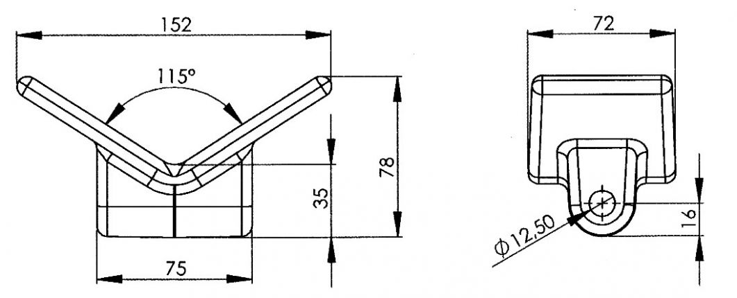 Apoyo de proa - 402809.028 - Remolque de barco