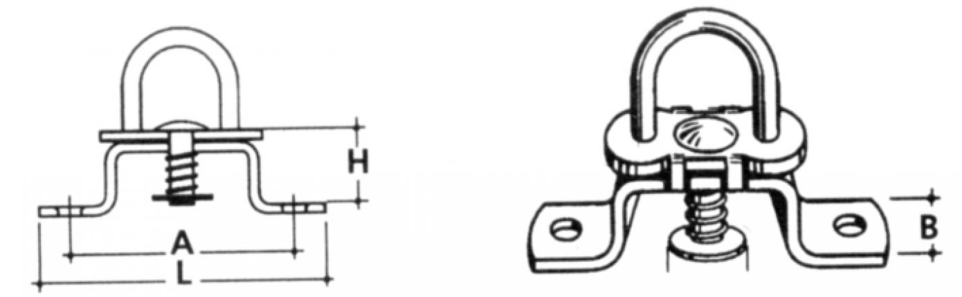 Cierre giratorio - 403209.001 - Fijación de la lona