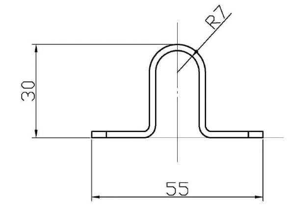 Contraparte cerradura cerrojo pasador gancho - 404268.001 - Cierres