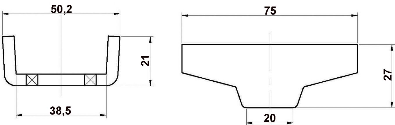 Contraparte cerradura cerrojo pasador gancho - 404271.001 - Cierres