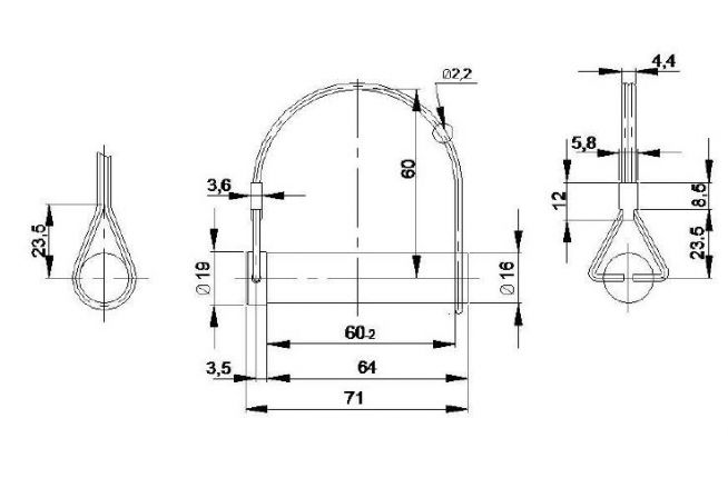 Pasador de bisagra - 404275.001 - Bisagras