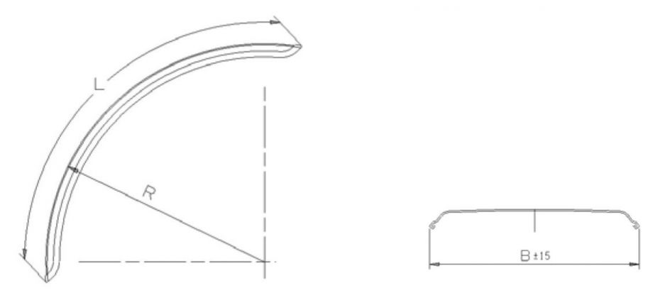 Guardabarros corto para tractor