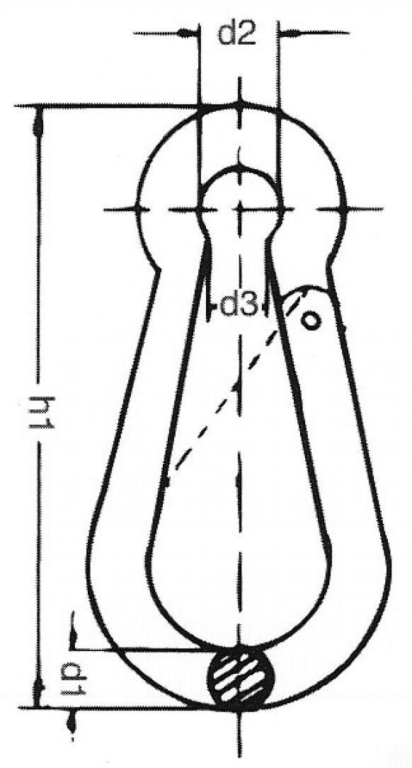 Mosquetón - 406687.001 - Accesorios del cabrestante
