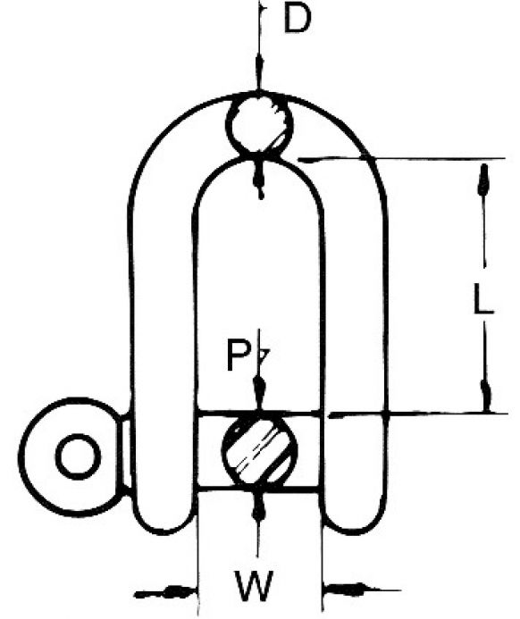 Grillete - 406691.001 - Accesorios del cabrestante