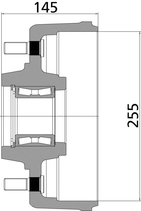 Cubo de freno 255 - 407446P002 - Cubo del freno