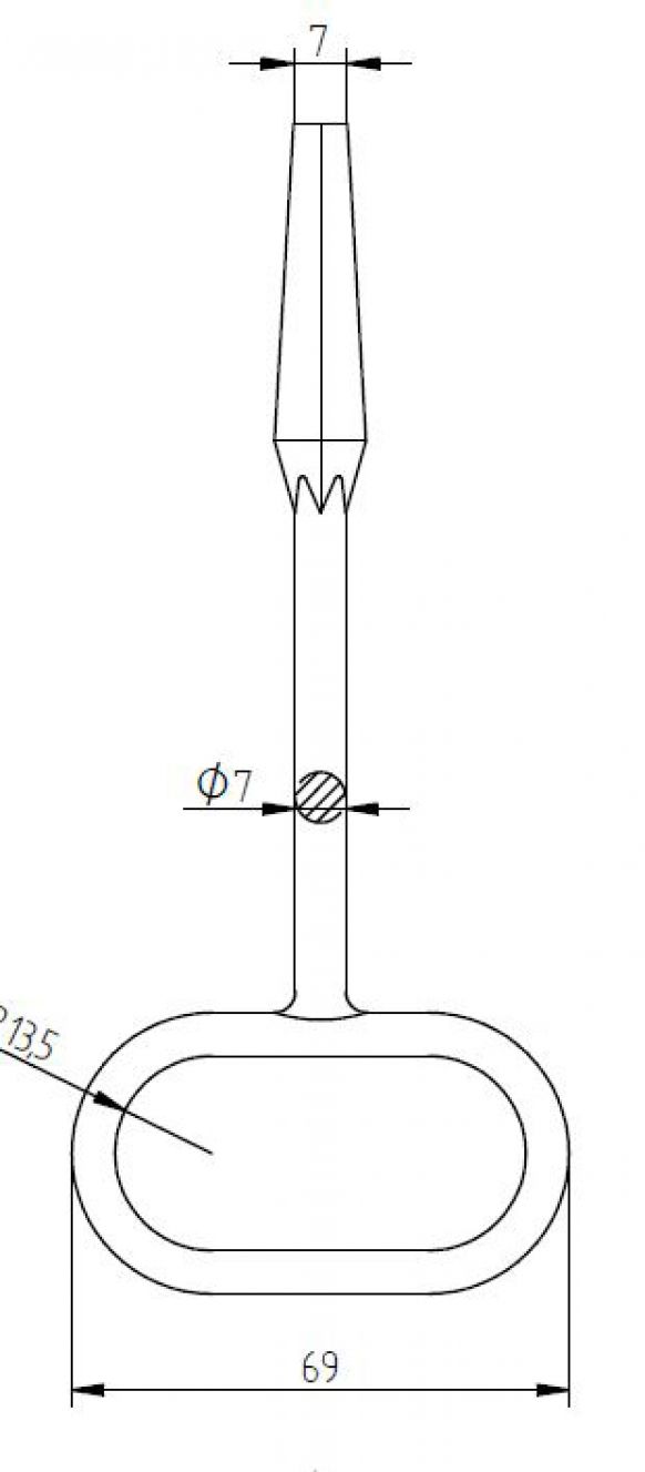 Llave de espina galvanizada - 408059.001 - Cerraduras / Accesorios