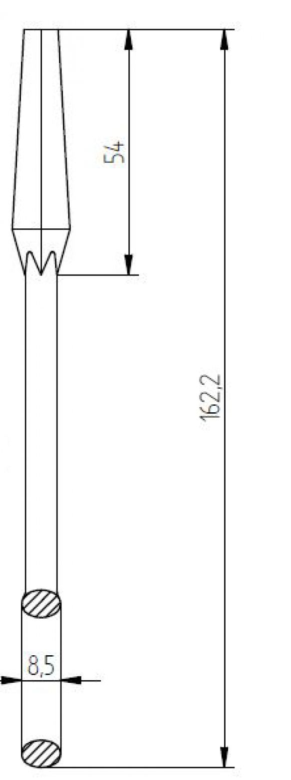 Llave de espina galvanizada - 408059.001 - Cerraduras / Accesorios