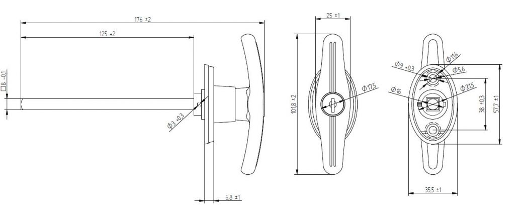 cerradura T - 408063.001 - Cerraduras / Accesorios