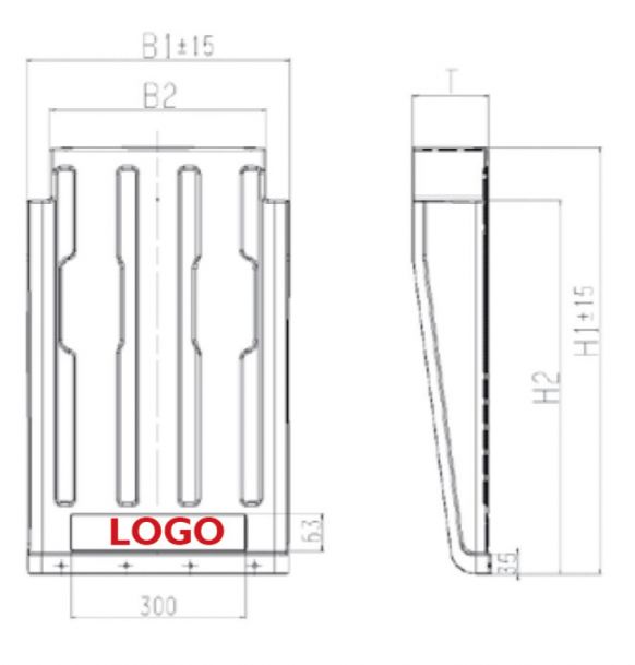 Faldón de guardabarros para camión SG