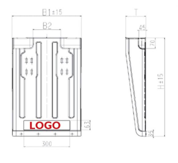 Faldón de guardabarros para camión SG