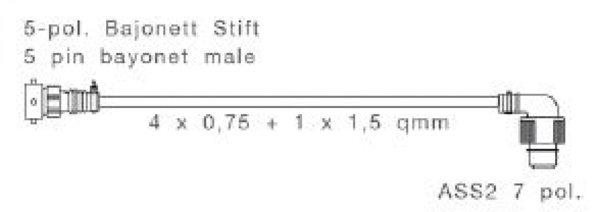 Adaptador derecho 5 polos - 408836.001 - Sujetadores