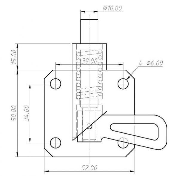 Cerradura con cerrojo - 408972.001 - Cierres