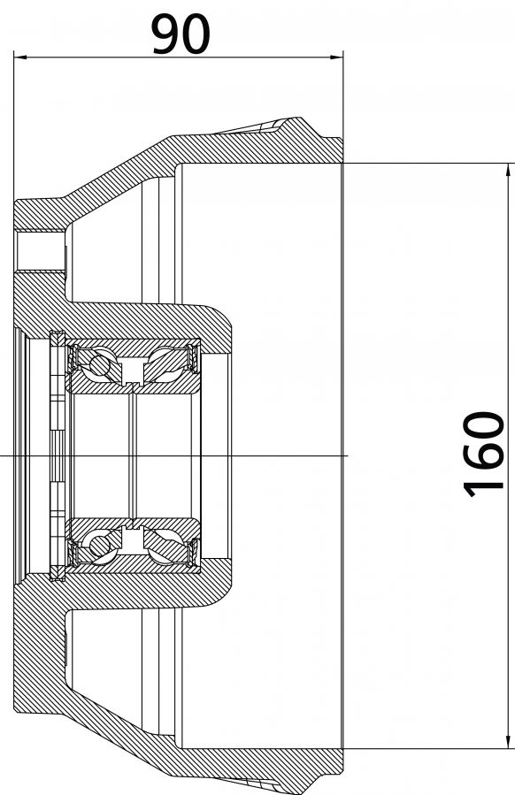 Cubo de freno 160 - 409697B002 - Cubo del freno