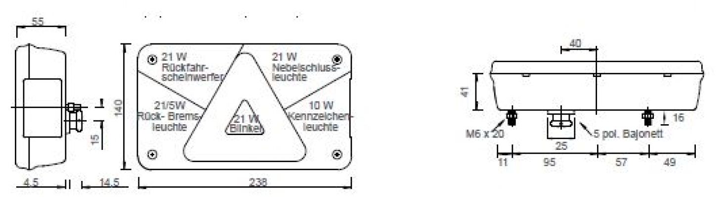 Multipoint 5 - 411509.003 - Luces traseras