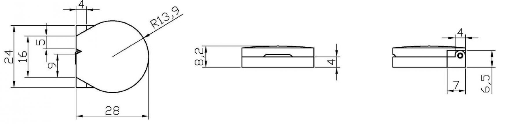 Tapa golpe para cerradura de manilla con empuñadura - 412947.001 - Cerraduras / Accesorios