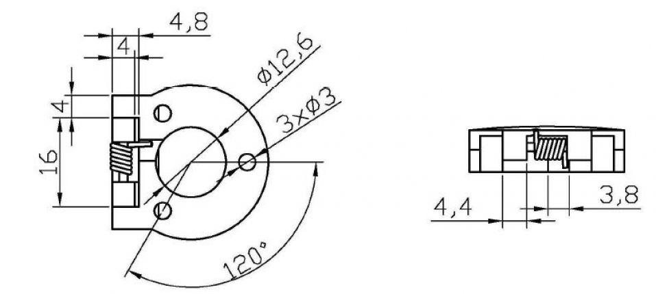 Tapa golpe para cerradura de manilla con empuñadura - 412947.001 - Cerraduras / Accesorios