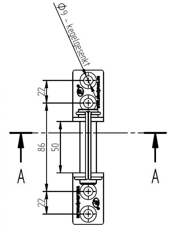 Pasador de bisagra - 413623.001 - Bisagras