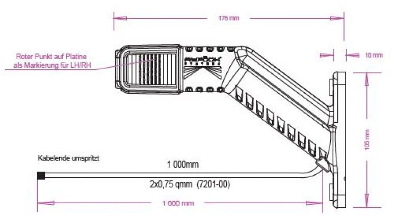 Superpoint 4 LED 12V/24V - 415811.001 - Piloto lateral de galibo