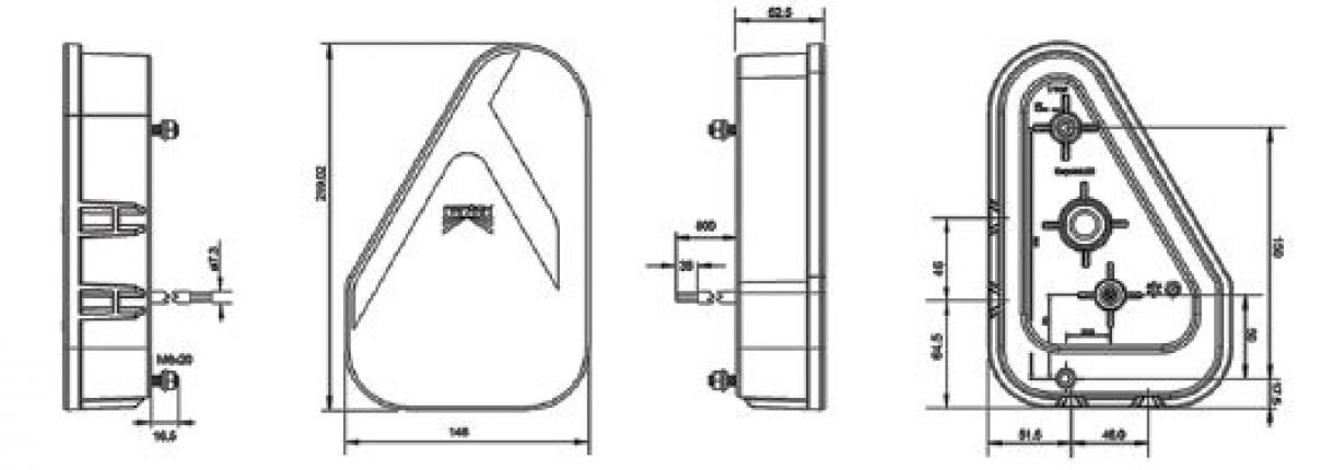 Earpoint LED 12V/24V - 417857.001 - Luces traseras