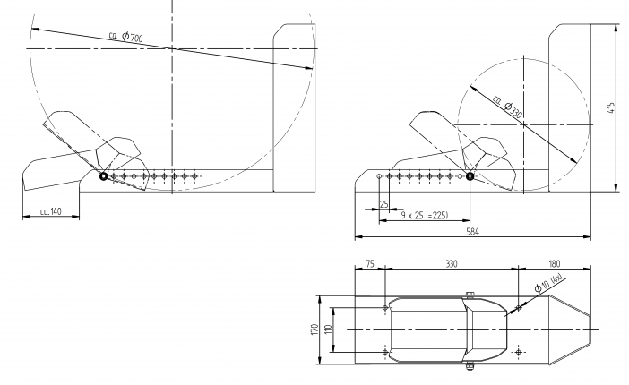 Riel barra de soporte de moto con balancín - 418276.001 - Fusibles de la motocicleta