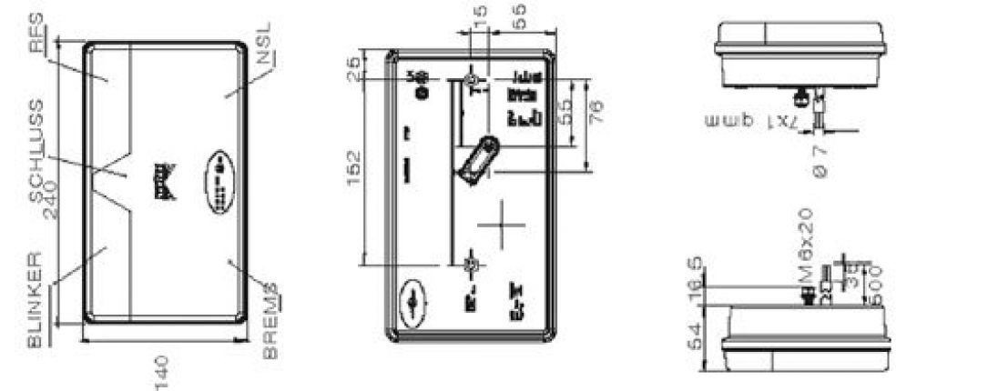 Multi LED 2 / Versión Alta 12V/24V - 419202.001 - Luces traseras
