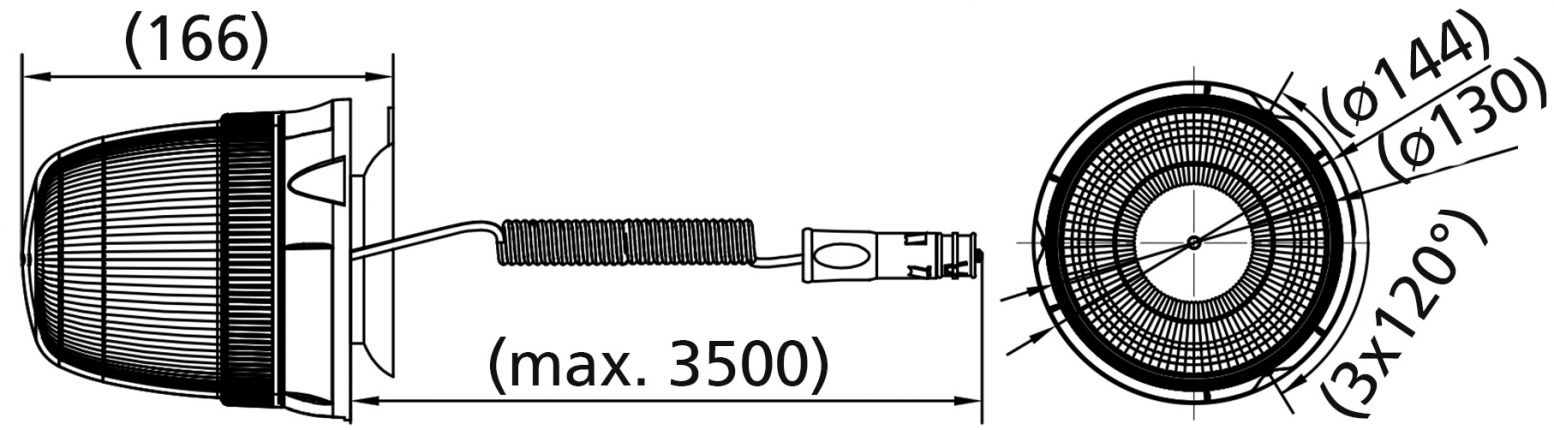 Faro giratorio en alto - 421460.001 - Balizas