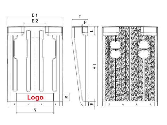 Faldón de guardabarros para camión SG