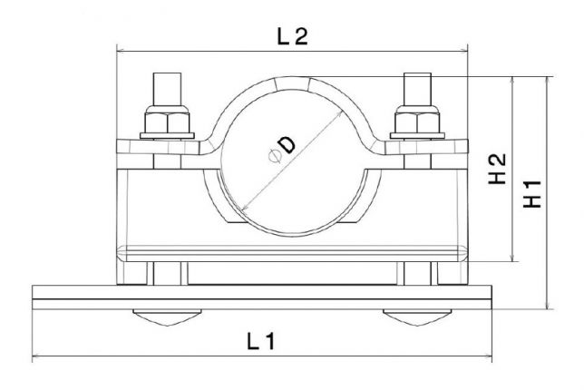 Brida guardabarros 42mm