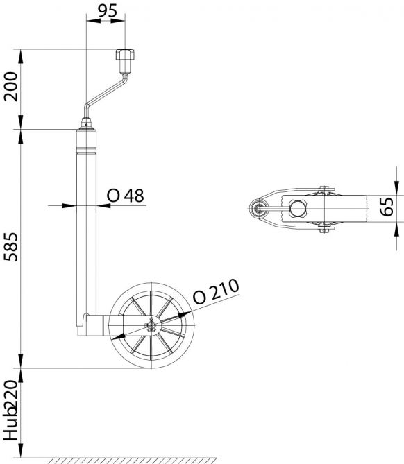 Rueda de apoyo TK48 (E-Load)