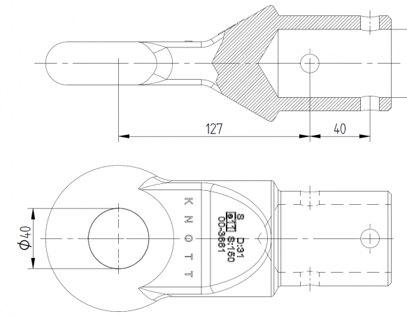 Ojos de remolque "Inglés"