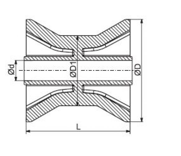 Rodillo de proa 3" - 6X1064.012 - Remolque de barco
