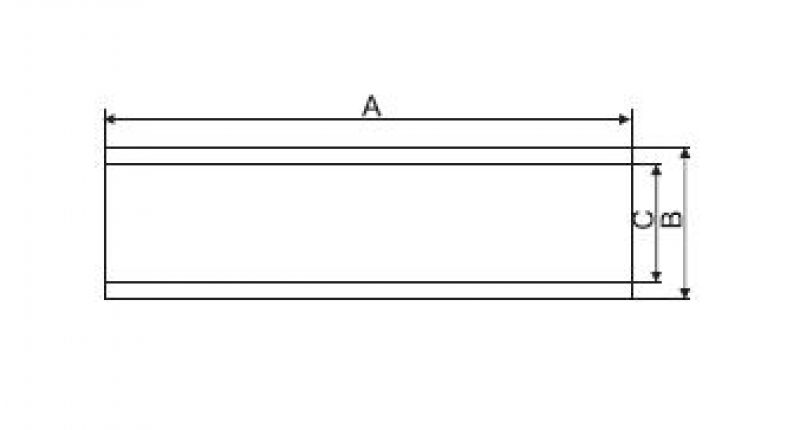Soporte carril de quilla 2,5 "x12" - 6X1065.011 - Remolque de barco