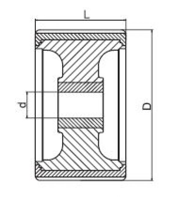 Rueda slip 5" - 6X1067.023 - Remolque de barco
